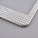 Stainless Steel Metal Noble Luxury Bling Crystal Number License Plate Frame