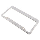 Stainless Steel Metal Noble Luxury Bling Crystal Number License Plate Frame