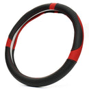 Universal 38cm Anti-Slip 4 Colors Sport Leather Car Steering Wheel Covers