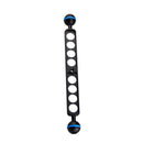 HOOZHU S09 25.4 9" Double Ball Head Connecting Bracket Support for Diving Flashlight Diving Camer