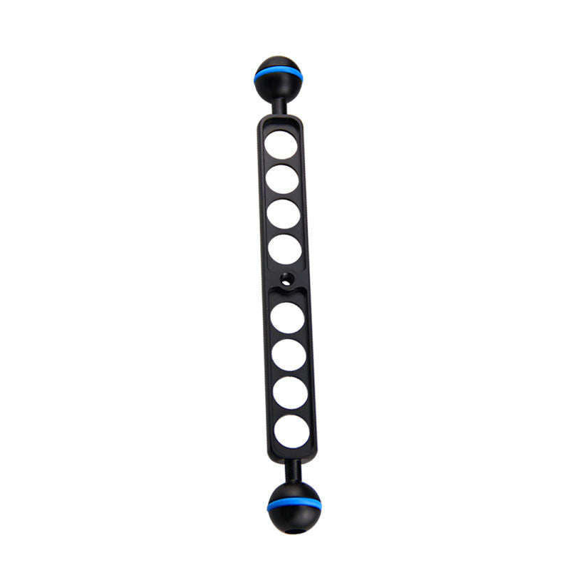 HOOZHU S09 25.4 9" Double Ball Head Connecting Bracket Support for Diving Flashlight Diving Camer