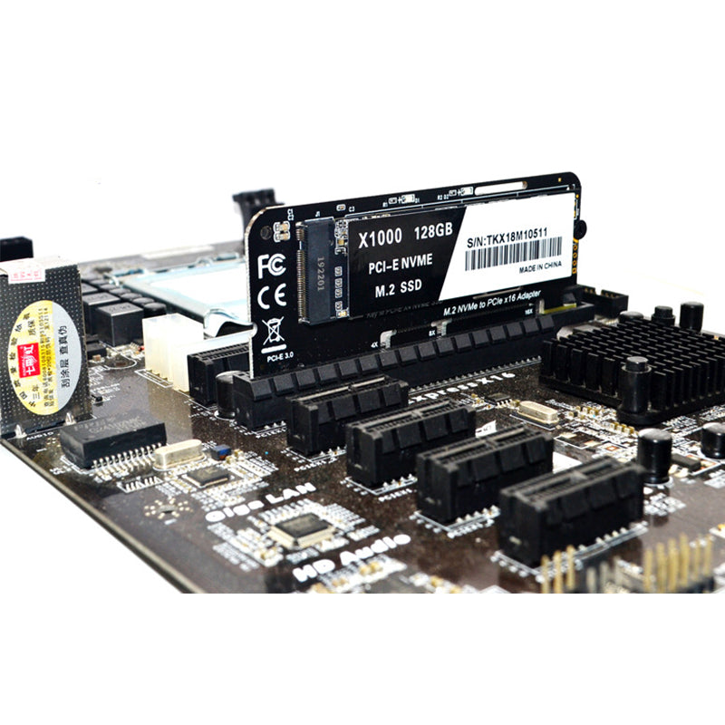 ITHOO PCENVME-N05 M.2 NVME to PCI-E 3.0 X16 Expansion Card M KEY NGFF SSD Adapter Card for Desktop Computer