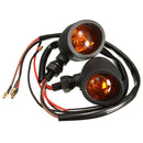 Pair Turn Signals Light For Harley Cruiser Chopper Honda/Suzuki/Kawasaki/Yamaha