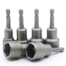 15 Pcs 5 Mm~19 Mm Professional Magnetic Nut Driver Set Metric Socket 1/4 In
