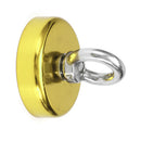 Effetool 60x50mm 112KG Neodymium Recovery Magnet Red/Yellow/Blue Eyebolt Hook Magnet Metal Detector