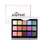 Popfeel 15 Colors Eyeshadow Palette Shimmer Glitter Nude Matte Pigmented Metallic Finish Eye Shadow