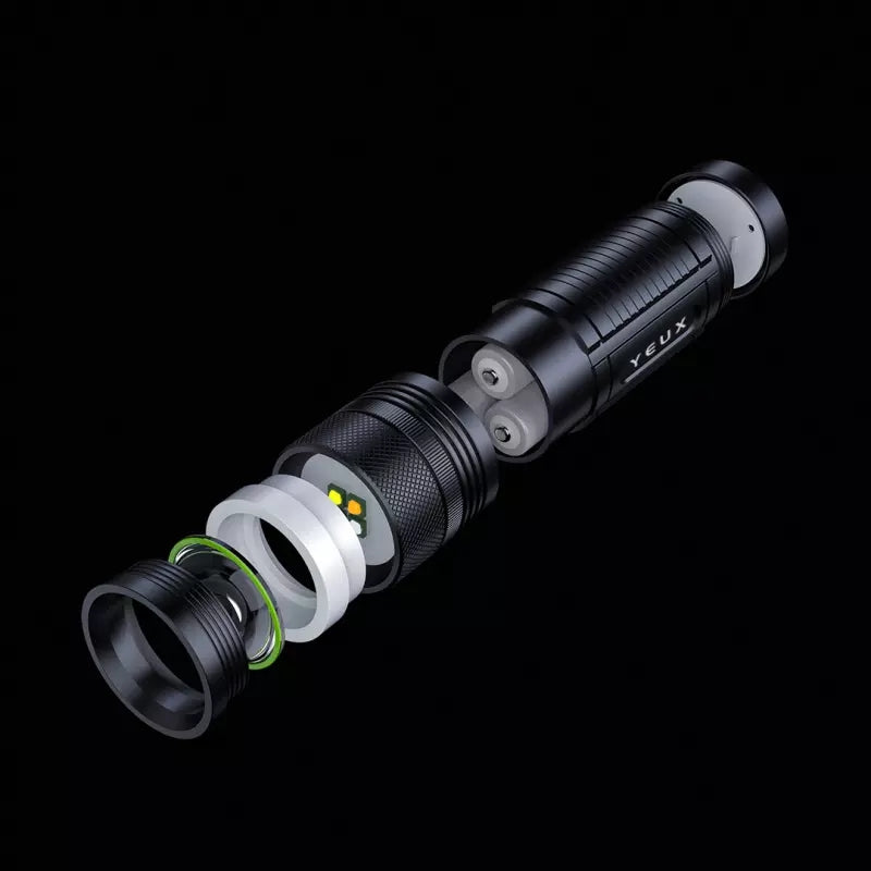 YEUX YD-01 4Colors LED Lights 2Modes USB Rechargeable Zoomable Multifunctional LED Flashlight Outdoor IP34 Waterproof Night Fishing Lamp Fishing Flashlight 18650 Flashlight
