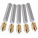 5Pcs/Set Anet A8 1.75Mm Teflon Throat Tube 0.4Mm Extruder Nozzle Print Head