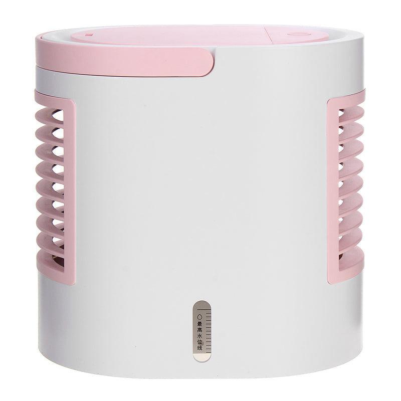 5V 3 Speeds Portable Air Cooler USB Oval Air Conditioner Fan Mini Water Cooling Fan Conditioner