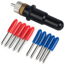 1Pc Roland Blade Holder Black Colour +5 Pcs 45 + 5 Pcs 60 Degree Refine Rab R6V3