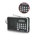 Portable Mini Am Fm Radio Stereo Speaker Support Sd/Tf Card With Usb(Black) F6J4