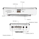 Portable Mini Am Fm Radio Stereo Speaker Support Sd/Tf Card With Usb(Black) F6J4