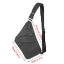 New Osoce Men Nylon Crossbody Shoulder Chest Thin Sling Casual Bag Satchel  W7R4