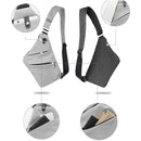 New Osoce Men Nylon Crossbody Shoulder Chest Thin Sling Casual Bag Satchel  W7R4