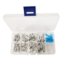 2X(6.3Mm Wire Connectors Assorted Kit Crimp Female/Male Spade Terminals Wit
