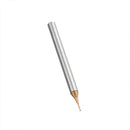 Drillpro 0.5/0.6mm 2 Flutes 50mm Long Neck End Mill HRC60 CNC Deep Groove Cutter Milling Cutter Router Bit
