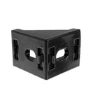Suleve AJ28 10Pcs 2028 Black Aluminium Angle Corner Joint 20 Series Aluminum Extrusion 28x28mm Right Angle Bracket Furniture Fittings