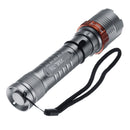 Portable T6 1000LM 5Modes Zoomable Rechargeable Lotus Shape LED Flashlight 18650/AAA Flashlight