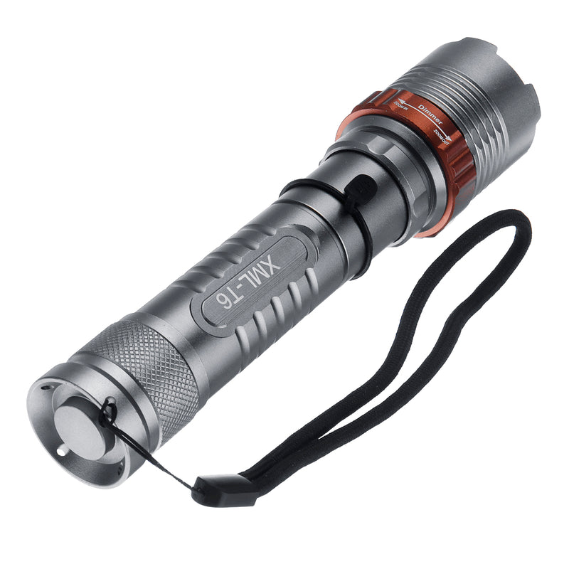 Portable T6 1000LM 5Modes Zoomable Rechargeable Lotus Shape LED Flashlight 18650/AAA Flashlight