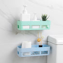 Punch-free Bathroom Toilet Kitchen Supplies Toilet Plastic Wall Rack Store Wash Cup Rack Bathroom Storage Rack
