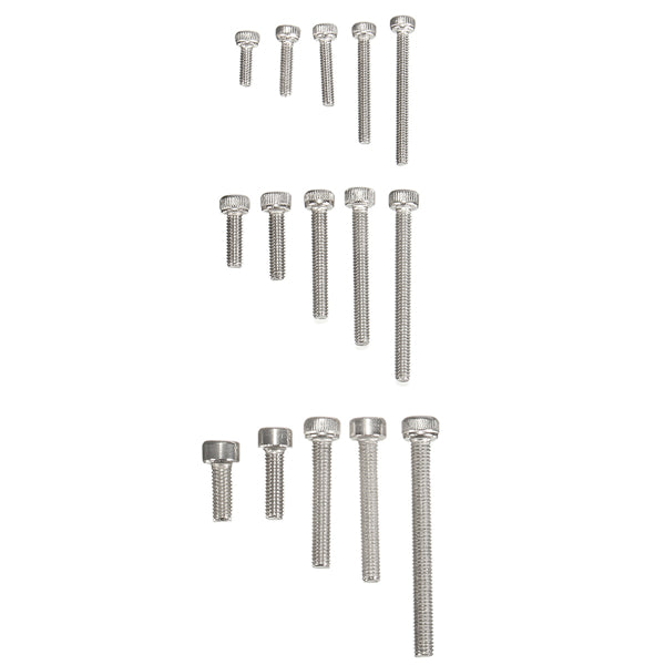 Suleve MXSS2 M2/M2.5/M3 Stainless Hex Socket Cap Head Screws Allen bolt Nut Assortment Kit 300pcs