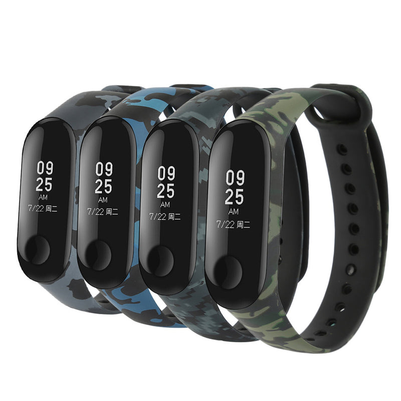 Bakeey TPU Waterproof Camouflage Watch Band for Xiaomi mi Band 3/4 Smart Watch