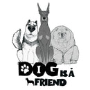 30*90 CM Cute Dogs  Wall Stickers Background Wall Stickers