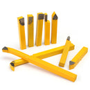 9pcs 8x8mm YW1 Carbide Lathe Turning Tool Holder Yellow