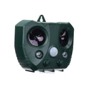 Solar Ultrasonic Pest Animal Repeller LED PIR Motion Bird Cat Rat Dog Repellent Pest Repellent with LED Flashing Light