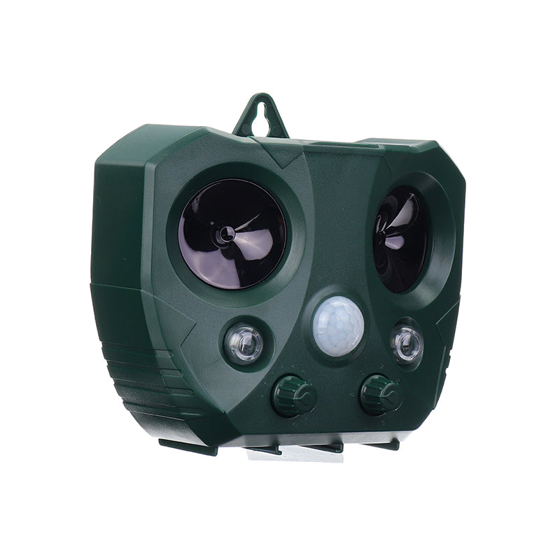 Solar Ultrasonic Pest Animal Repeller LED PIR Motion Bird Cat Rat Dog Repellent Pest Repellent with LED Flashing Light