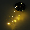 Solar Powered 1M 10LEDs Black Cover Mason Jar Lid Insert Light Fairy String Wire Lamp Garden Decor