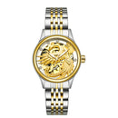 TEVISE 9006 3D Phoenix Dial Display Automatic Mechanical Watch Full Steel Waterproof Unisex Watch