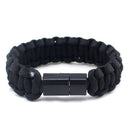 IPRee EDC Outdoor Survival Bracelet Camping Emergency Paracord Tool Kits USB Android Data Cable