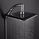 9 Inch Square Angle Bathroom Rainfall Pressurize Wall Mount Top Rainfall Shower Head