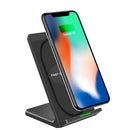 Bakeey Dual Coils 10W Qi Wireless Charger Pad Holder With Fan For Samsung S6 S7 S8 Note 8