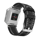 Leather Watch Band Replacement Wrist Strap for Fitbit ionic Smart Watch