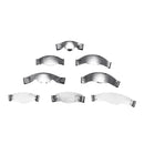 36Pcs/Pack Dental Saddle Contoured Metal Matrices No.1.330 With Spring Clips Tools Set