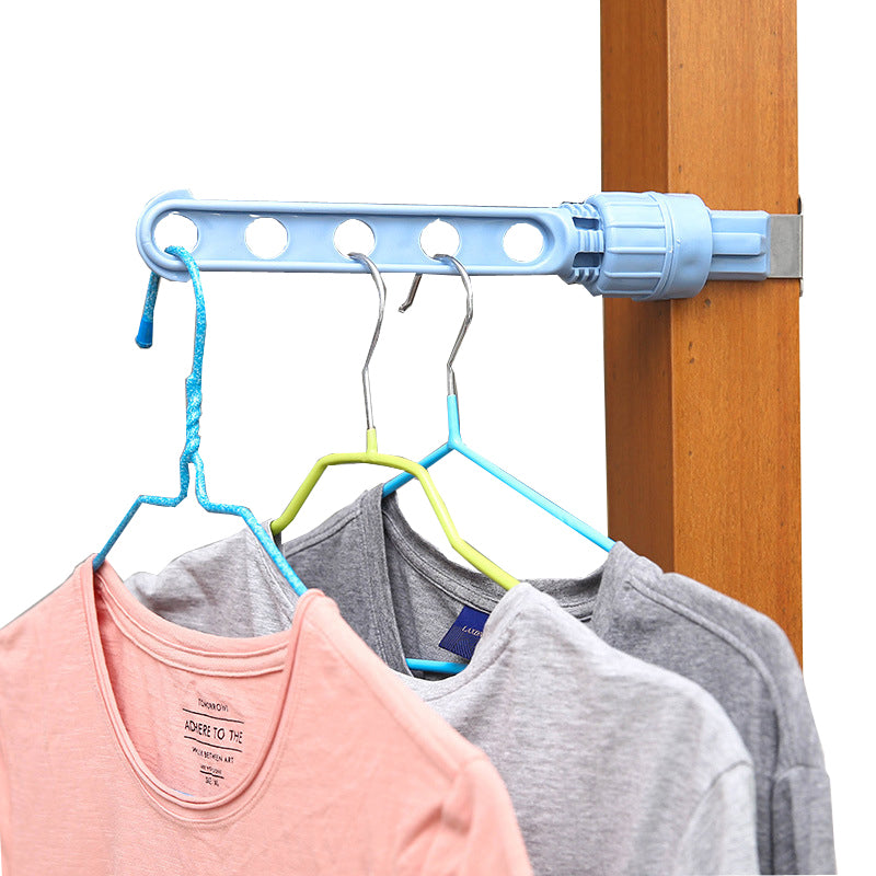 Creative Window Frame Cloth Hanger Rack Hang Holder 5 Hole Hanging Coat Storage Laundry Rack