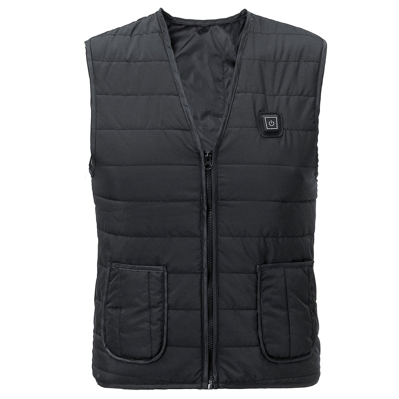 Electric 5V USB Heated Vest Winter Fast Warm-Up Coat Jacket 3 Adjustment Temp