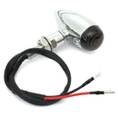 Pair 10mm Motorcycle Bullet Turn Signal Indicator Light Lamp For Harley Chopper