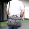 4 Styles Canvas Convertible Backpack Briefcase Multi-Pocket Laptop Bag Messenger Shoulder Bag