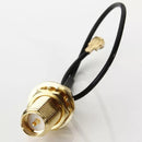 4Pcs DANIU 10cm PCI U.FL / IPX to RP-SMA Female Jack Pigtail Cable Wire
