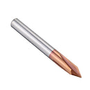Drillpro 3 Flutes 90 Degree AlTiN Coating Chamfer Mill HRC55 2-8mm Tungsten Steel Milling Cutter