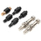 8mm 10mm Rear View Mirrors Black Short Stem Rectangle For Harley Davidson Dyna/Iron 883/Fatboy