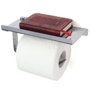 Polished Chrome Stainless Steel Bathroom Toliet Paper Book Phone Holder