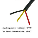 KSGER Silicone Wire Cable Tinned Copper T12 Soldering Iron Station High Temperature Soft Jacket