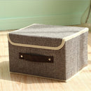 Cotton Linen Books Sundries Thickening Storage Box Collapsible Clothing Organizer Clothes Storage Bag
