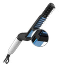 AUGIENB Men's Hair Styling Ceramic Comb Curler Straightener Roll Iron Multifunctional Quick Styler Hair Comb