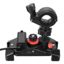 Universal Motorcycle Bike Handlebar Mount Holder USB Charger For 3.5-6inch Cell Phone GPS
