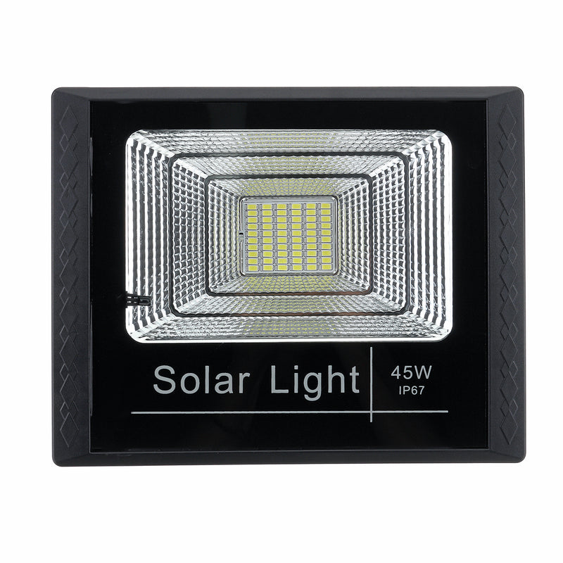 10W 25W 45W 65W Solar Panel with 2 Wall Lights Waterproof Remote Control Flood Light Park Yard Garden Driveway